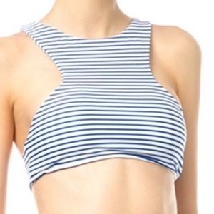 Mikoh Barbados Striped Racerback Bathing Suit Top